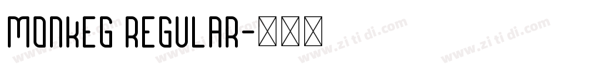 Monkeg Regular字体转换